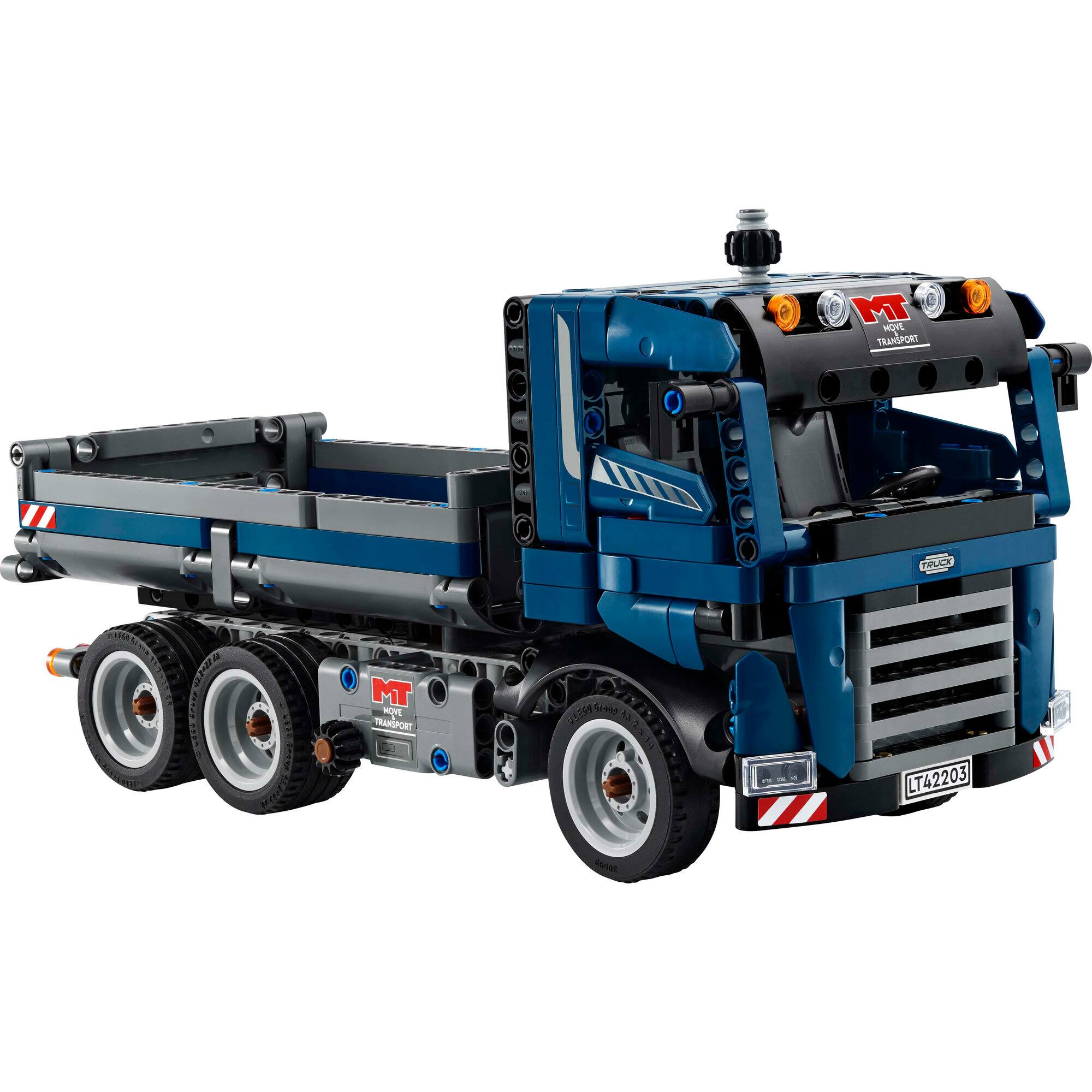 LEGO® Technic™ Tipping Dump Truck Toy, Blue Construction Vehicle Set 42203